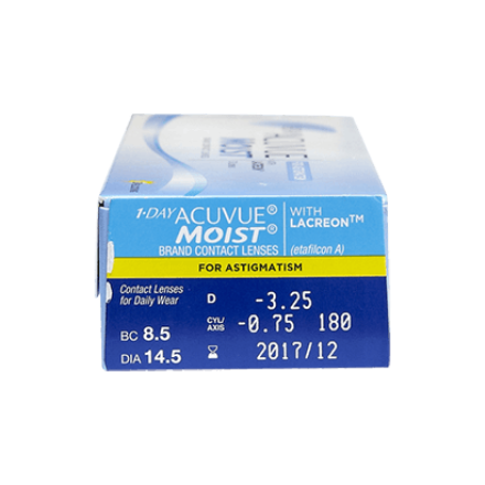 1Day Acuvue Moist for Astigmatism 30 Contact lenses Discountlens.de
