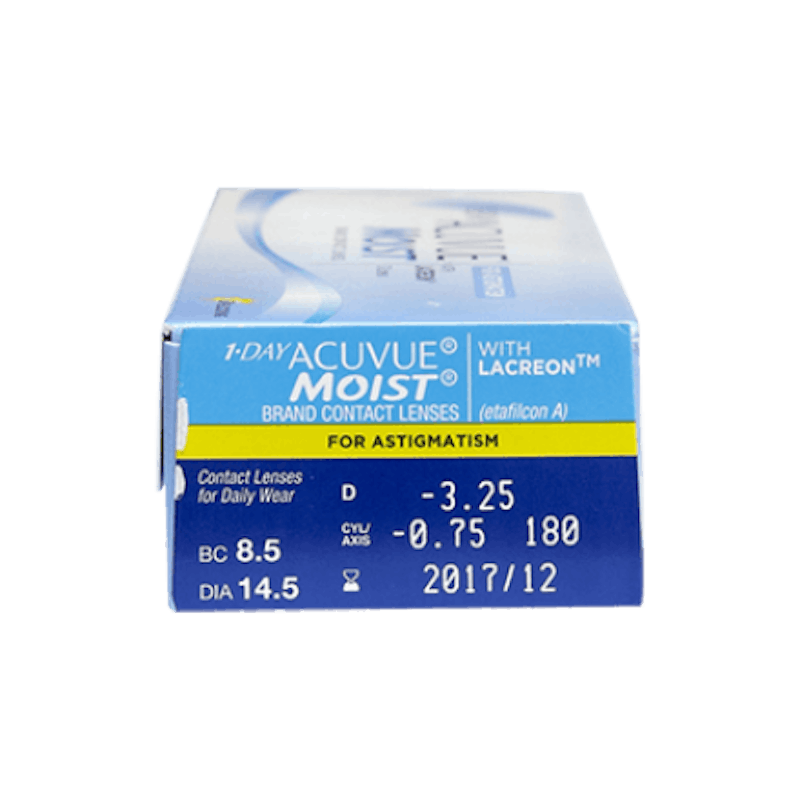 1-Day Acuvue Moist for Astigmatism - 30 Lentilles