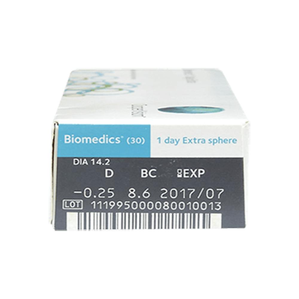 Biomedics 1 day Extra 90 parameters