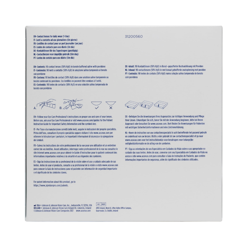 1-DAY ACUVUE MOIST MULTIFOCAL - 90 lenses