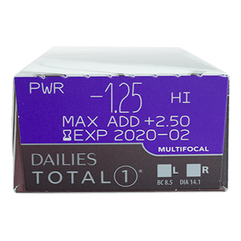 Dailies Total 1 Multifocal - 90 lentilles journalières