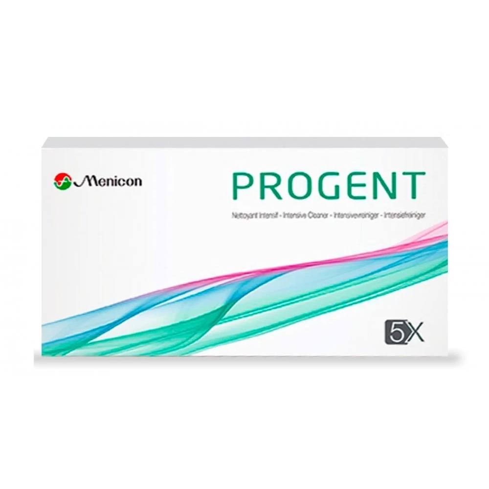 Menicon Progent - 3 x 5 ampoules A+B + lens case