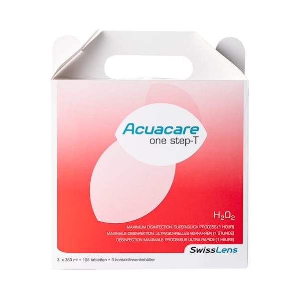 Acuacare One Step- T - 3x360ml + 108 Tabletten + Behälter