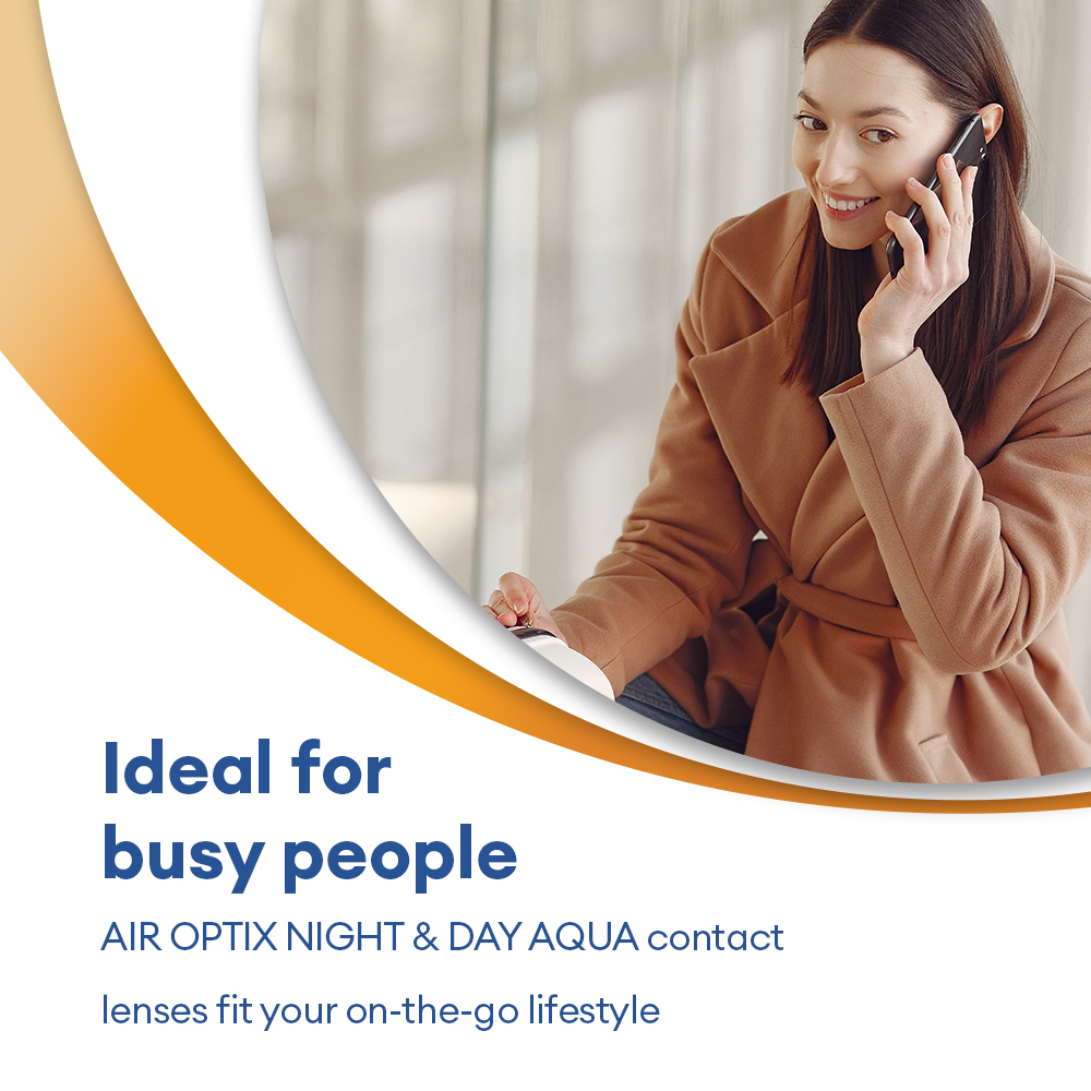 AIR OPTIX NIGHT & DAY AQUA - 6 monthly lenses - marketing