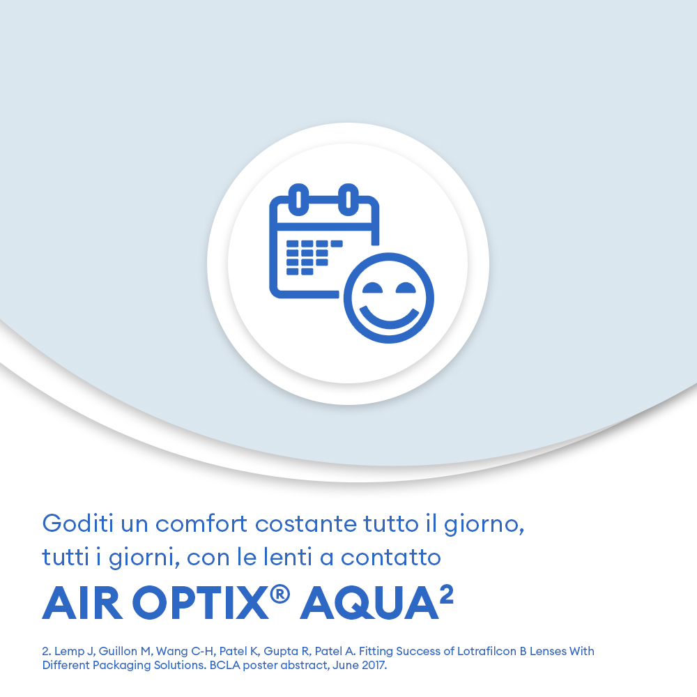 AIR OPTIX AQUA - 3 lenti mensili - marketing