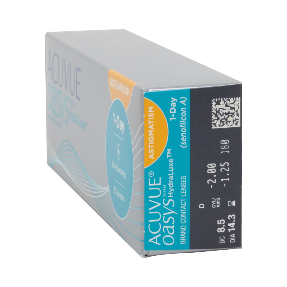 ACUVUE OASYS 1-Day with HydraLuxe for ASTIGMATISM - 5  sample lenses