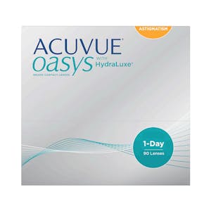 ACUVUE OASYS 1-Day with HydraLuxe for Astigmatism - 90 Lentilles