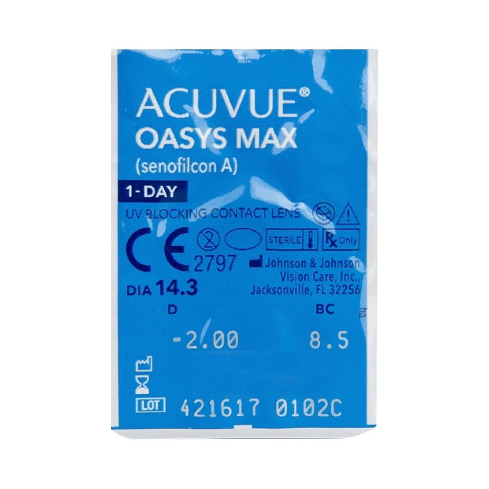 ACUVUE OASYS MAX 1-Day - 5 lentilles d’essai