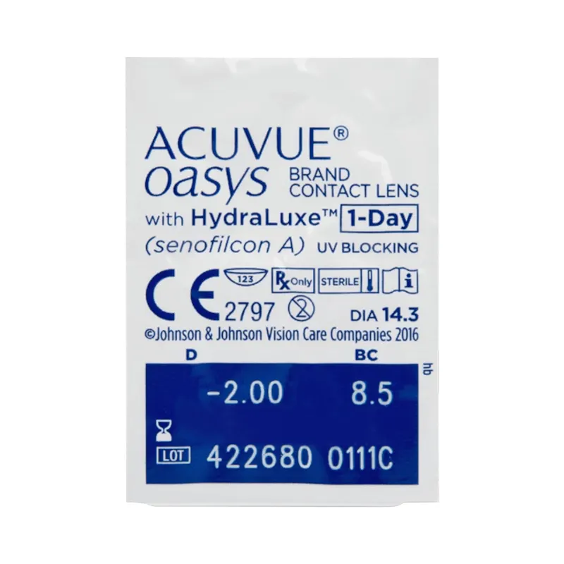ACUVUE OASYS 1-Day with HydraLuxe - 5 sample lenses