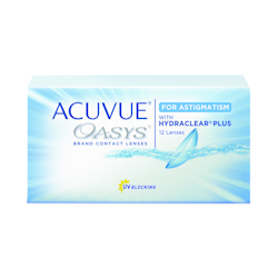 Le produit Acuvue Oasys for Astigmatism - 12 lentilles de contact est valable chez mrlens