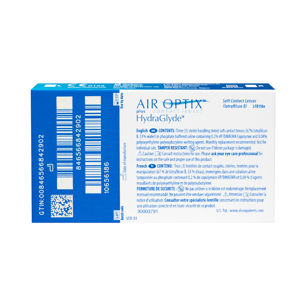 AIR OPTIX plus HydraGlyde - 3 lenses