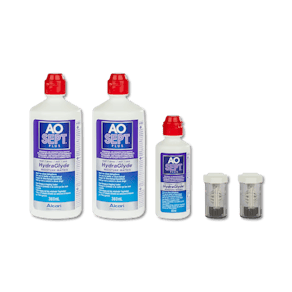 AOSEPT PLUS mit HydraGlyde - 2x360 ml + 90 ml + 2 lenzendoosjes