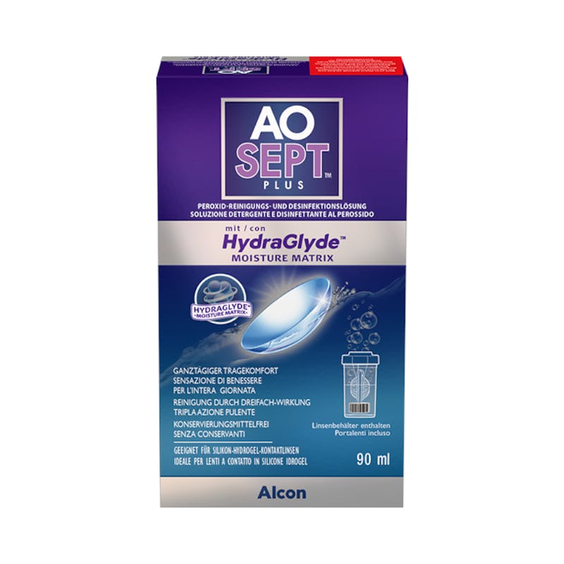 AOSEPT PLUS mit HydraGlyde - 90ml + lenzendoosje