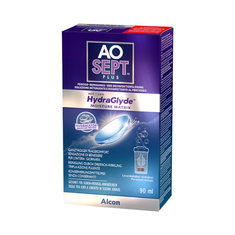 AOSEPT PLUS mit HydraGlyde - 90ml + lenzendoosje
