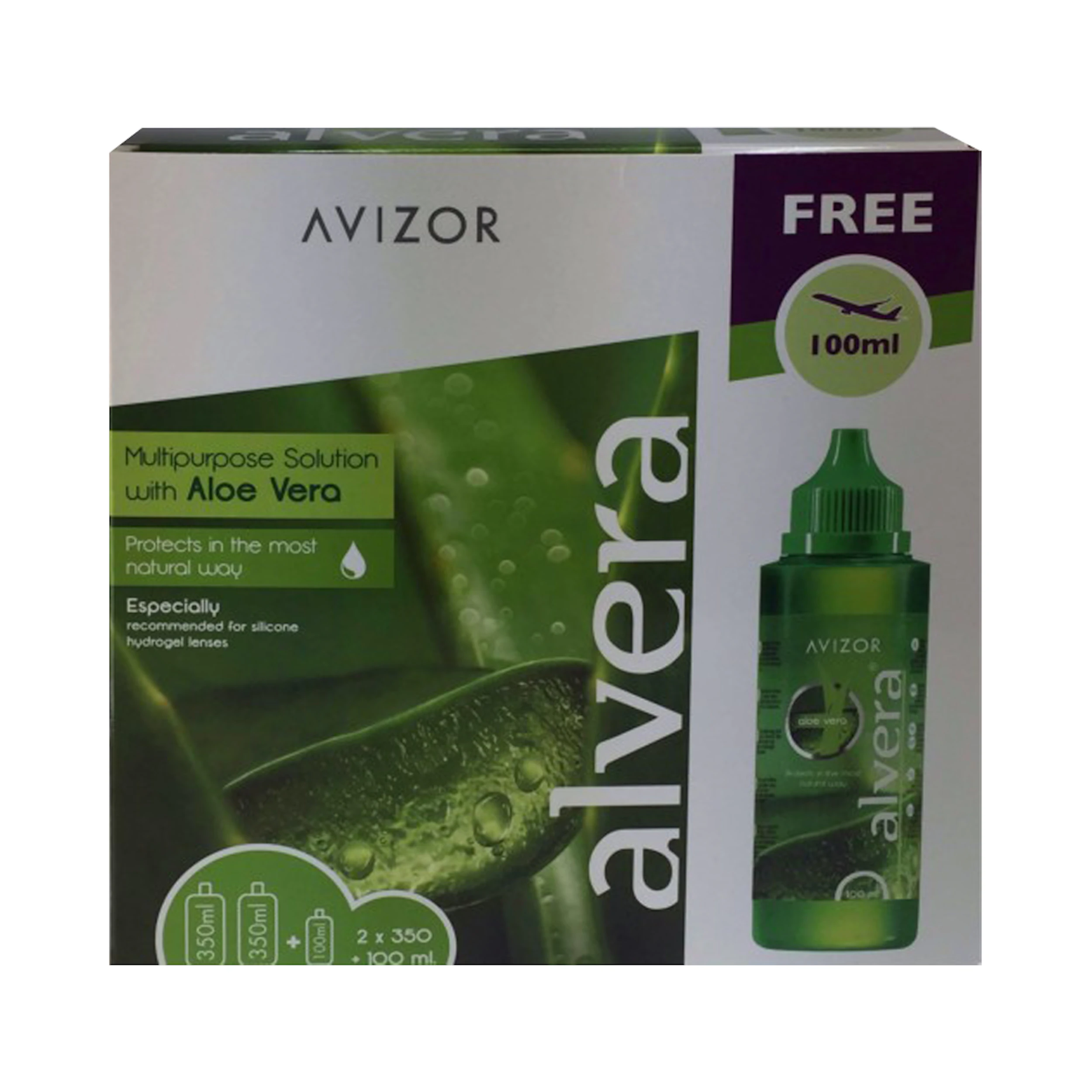 AVIZOR Alvera - 2x350ml + 100ml + portalenti