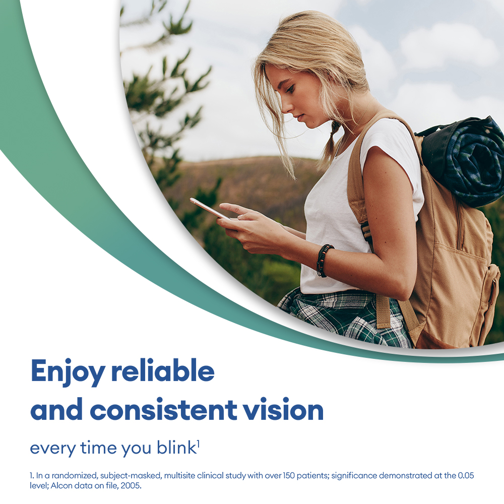AIR OPTIX Plus HydraGlyde for Astigmatism - 6 monthly lenses - marketing