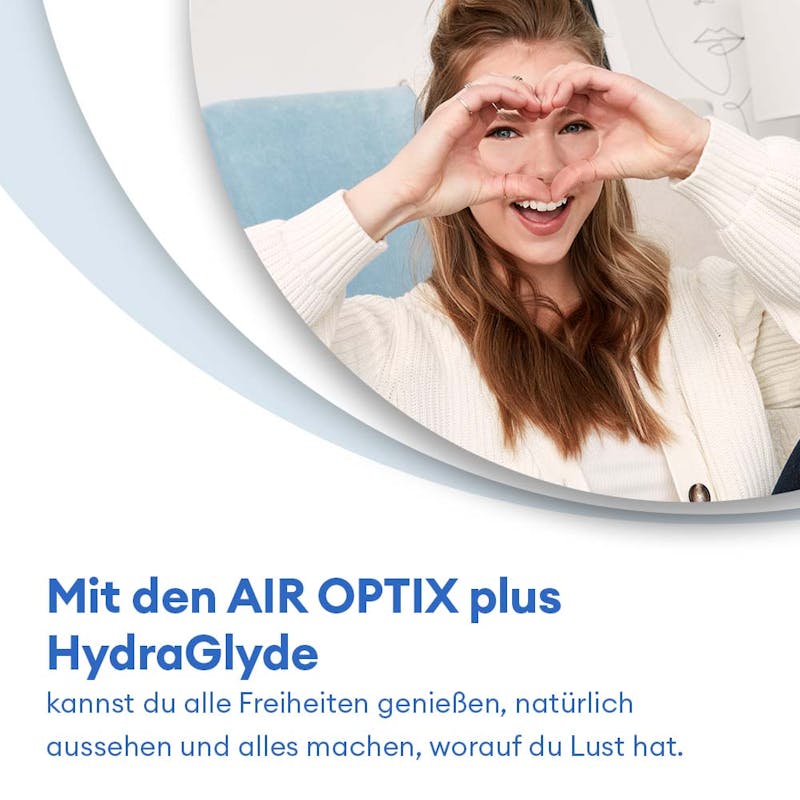 AIR OPTIX plus HydraGlyde - 3 Monatslinsen - marketing
