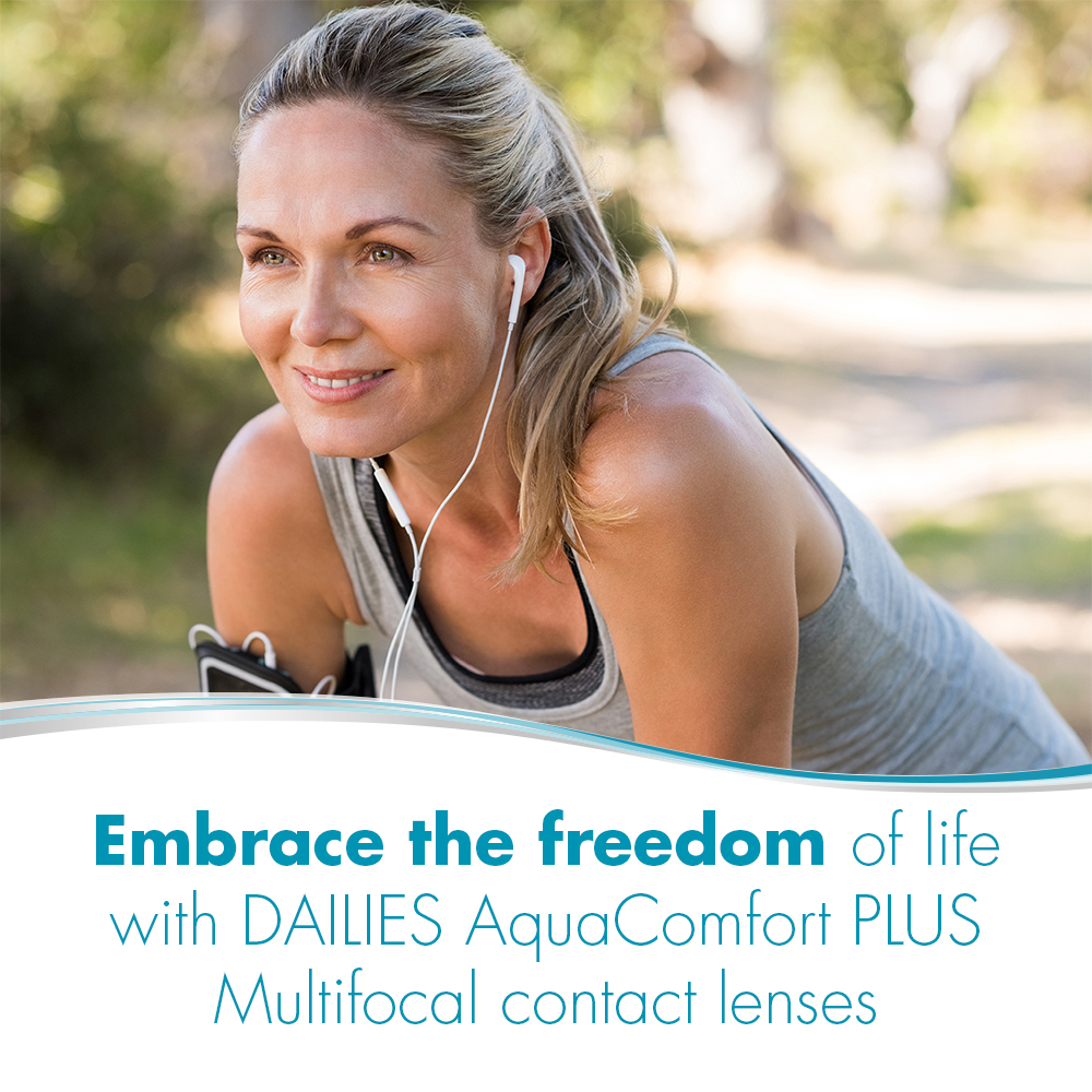 DAILIES AquaComfort PLUS Multifocal - 90 daily lenses - marketing