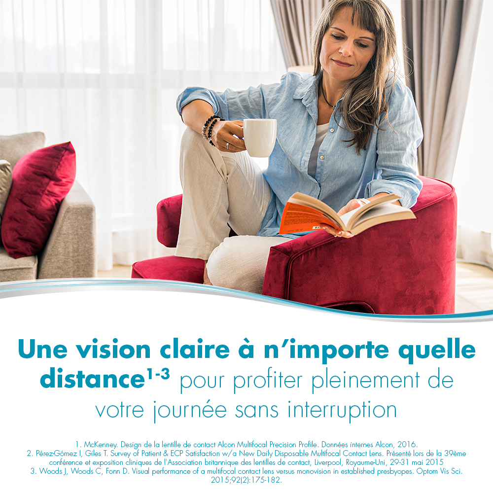 DAILIES AquaComfort PLUS Multifocal - 90 lentilles journalières - marketing