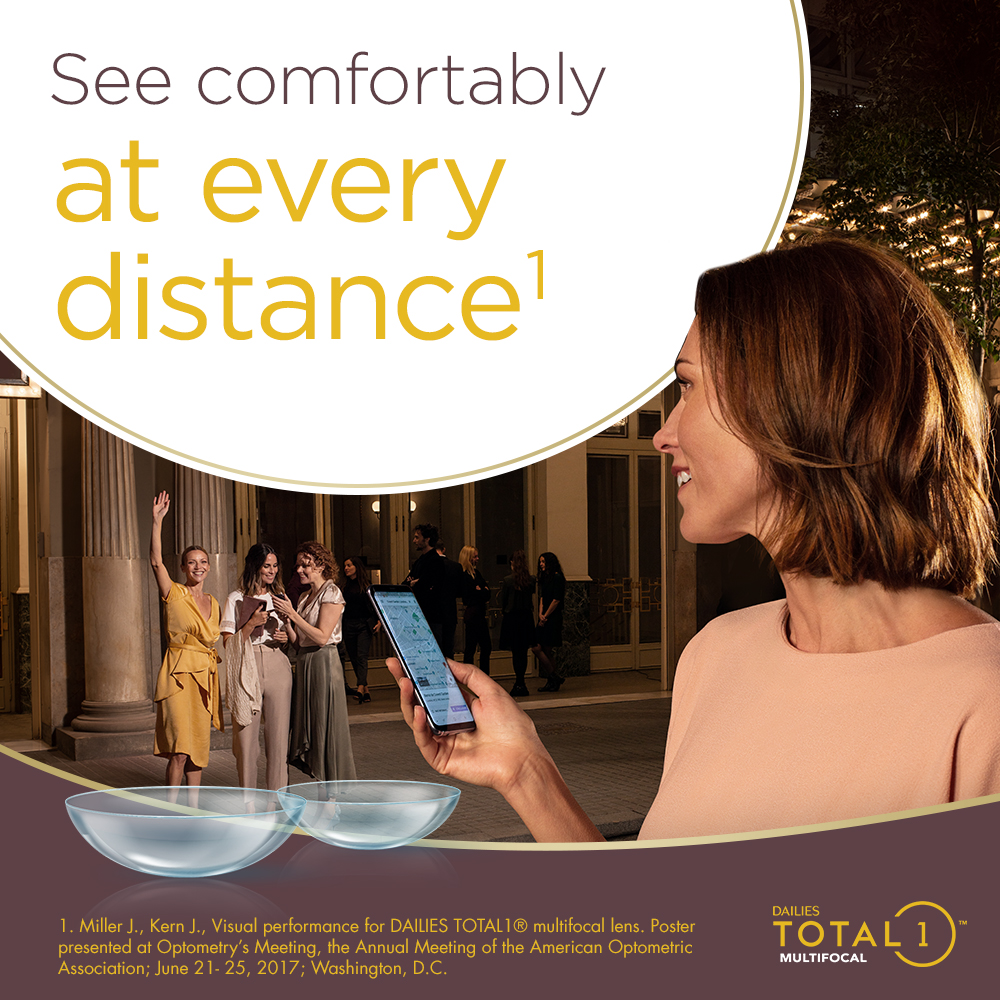 DAILIES TOTAL1 Multifocal - 90 daily lenses - marketing