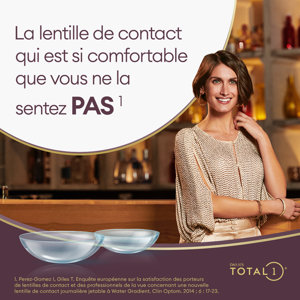 DAILIES TOTAL1 - 30 lentilles journalières - marketing