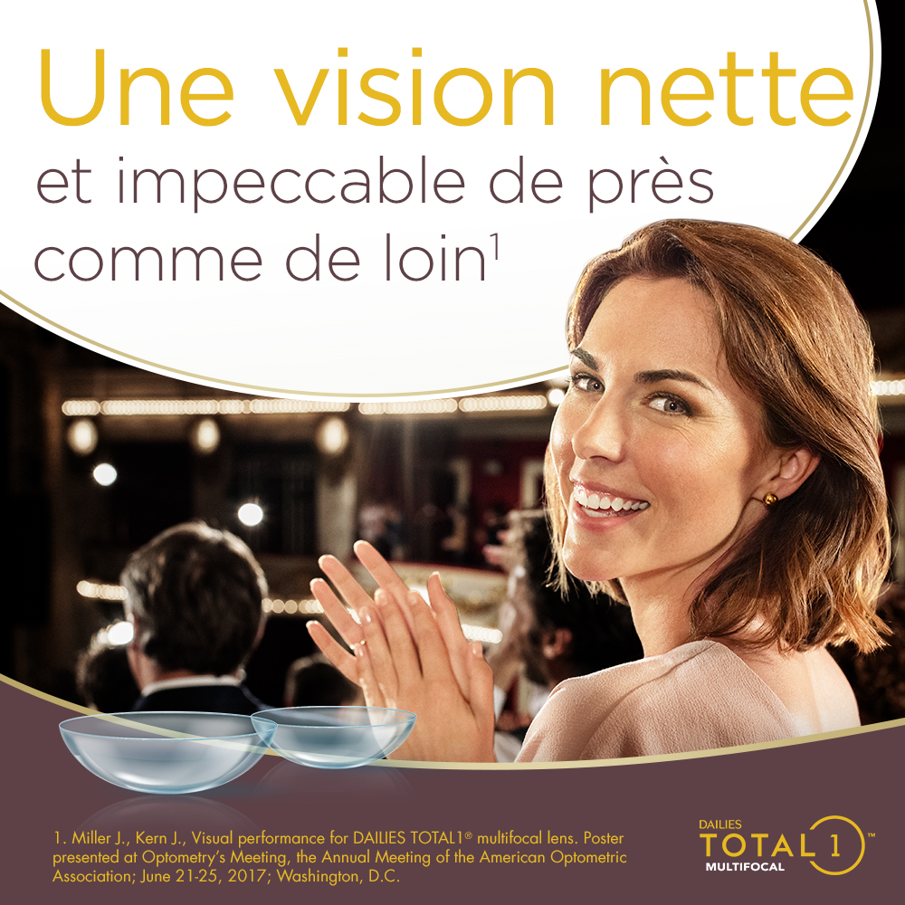 DAILIES TOTAL1 Multifocal - 180 lentilles journalières - marketing