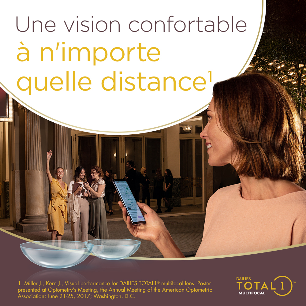 DAILIES TOTAL1 Multifocal - 180 lentilles journalières - marketing