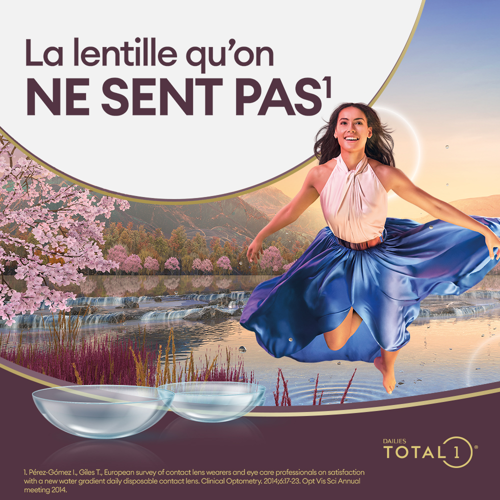 DAILIES TOTAL1 - 90 lentilles journalières - marketing