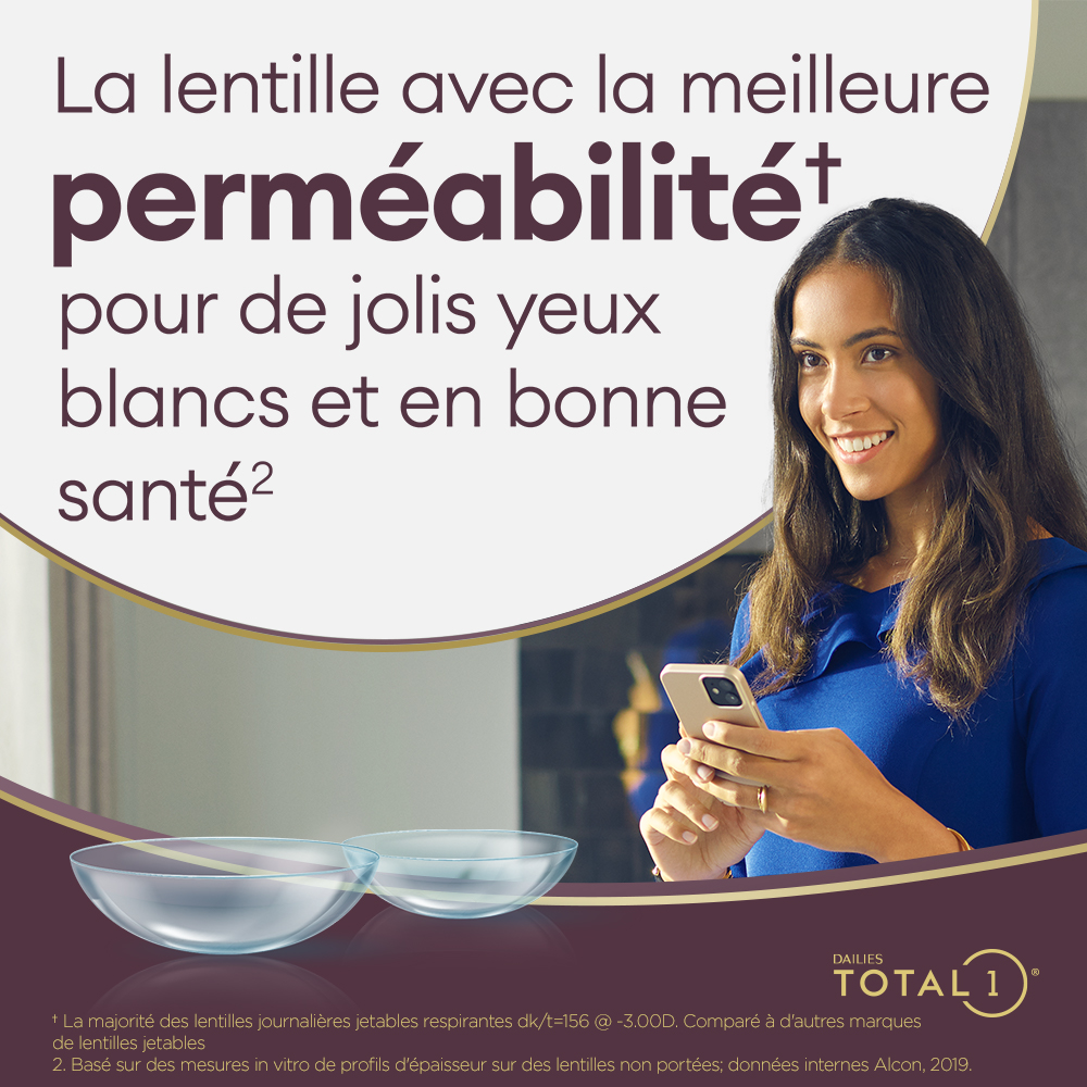 DAILIES TOTAL1 - 90 lentilles journalières - marketing