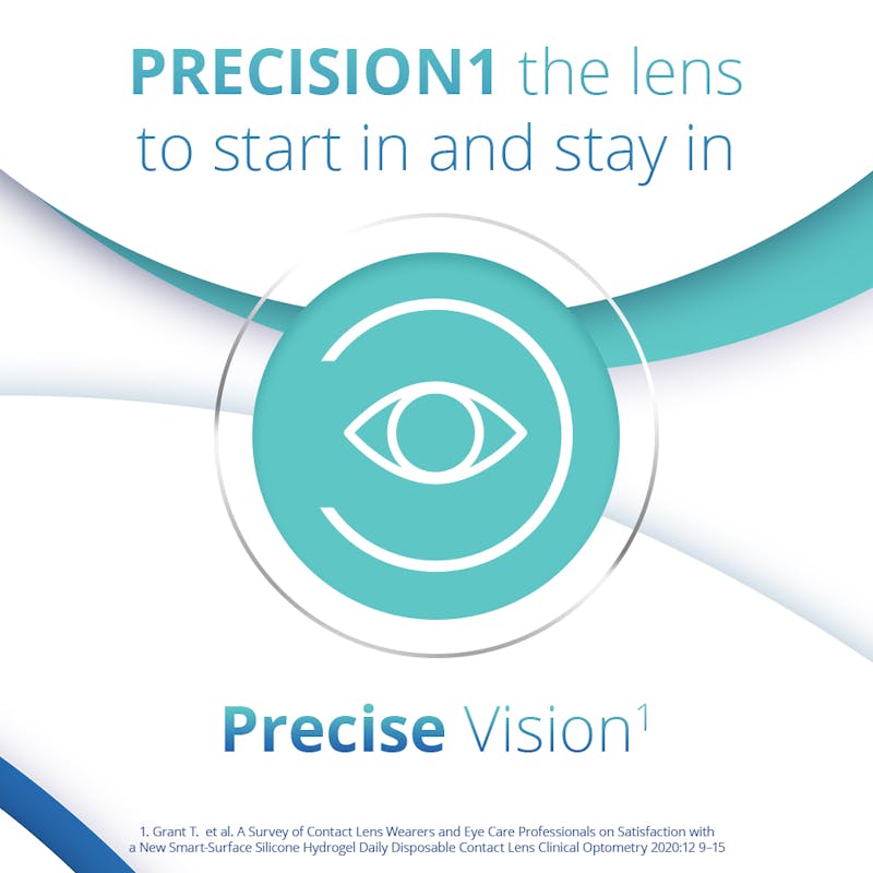PRECISION 1 - 5 sample daily lenses - marketing