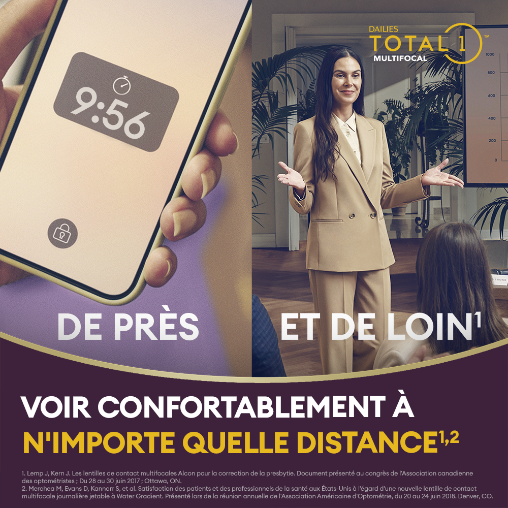 DAILIES TOTAL1 Multifocal - 30 lentilles journalières - marketing