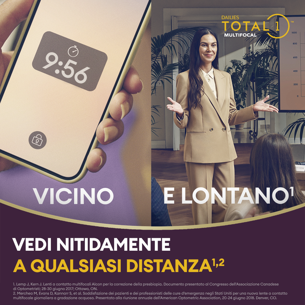 DAILIES TOTAL1 Multifocal - 90 lenti giornaliere - marketing