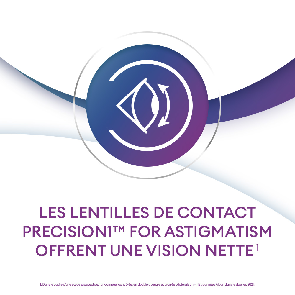 PRECISION1 for Astigmatism - 30 lentilles journalières - marketing