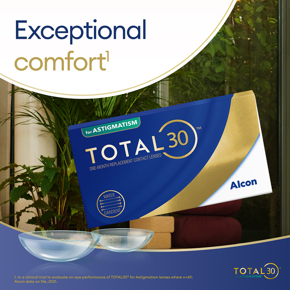 TOTAL30 for Astigmatism - 6 monthly lenses - marketing