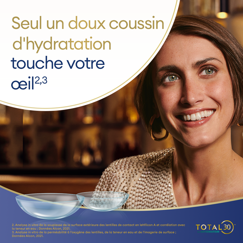 TOTAL30 for Astigmatism - 6 lentilles mensuelles - marketing