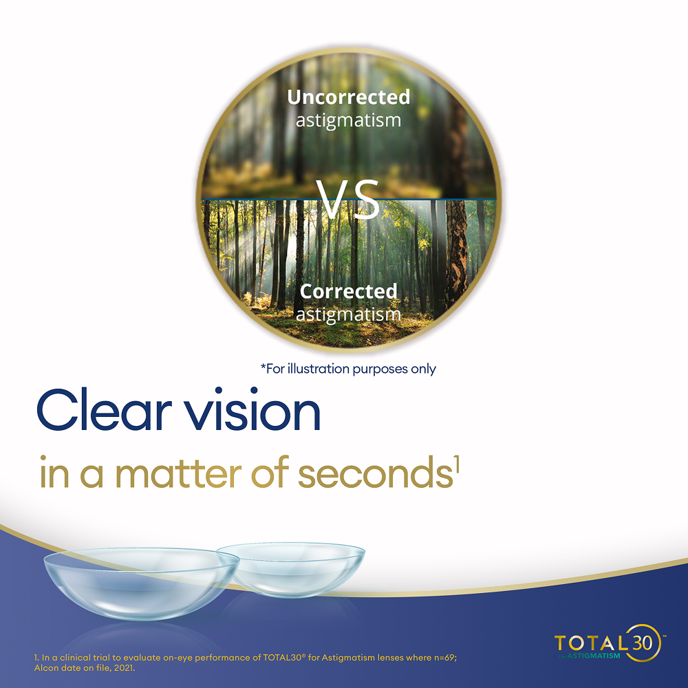 TOTAL30 for Astigmatism - 6 monthly lenses - marketing