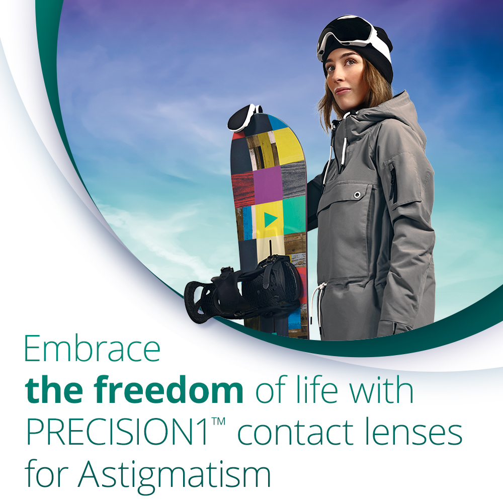 PRECISION1 for Astigmatism - 90 daily lenses - marketing