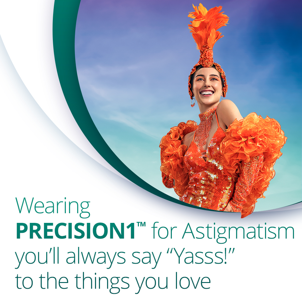 PRECISION1 for Astigmatism - 90 daily lenses - marketing