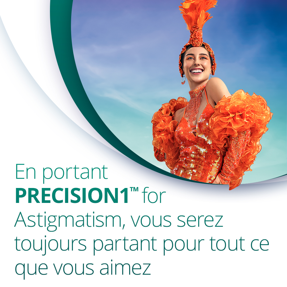 PRECISION1 for Astigmatism - 90 lentilles journalières - marketing