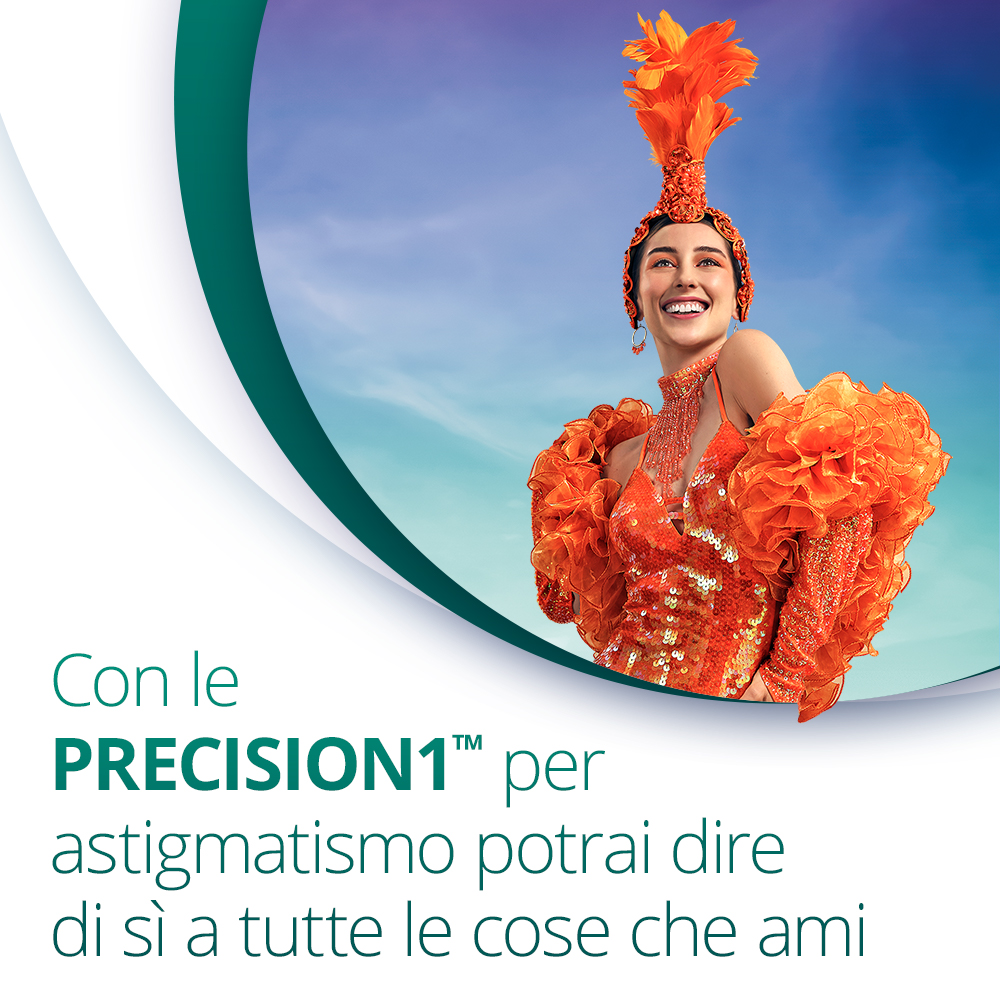 PRECISION1 for Astigmatism - 90 lenti giornaliere - marketing