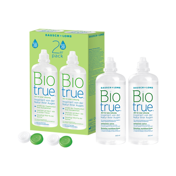 Biotrue All in one - 2x300ml + Behälter