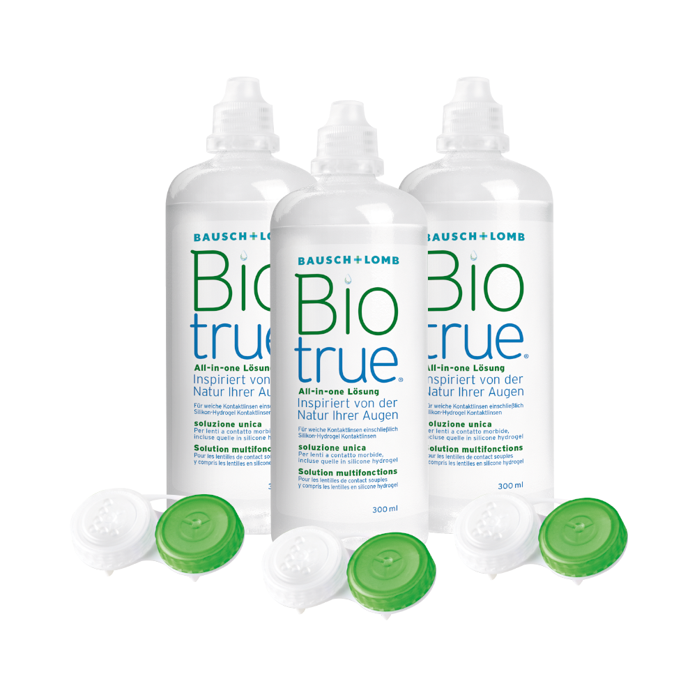 Biotrue All-in-one - 3x300ml + lens case