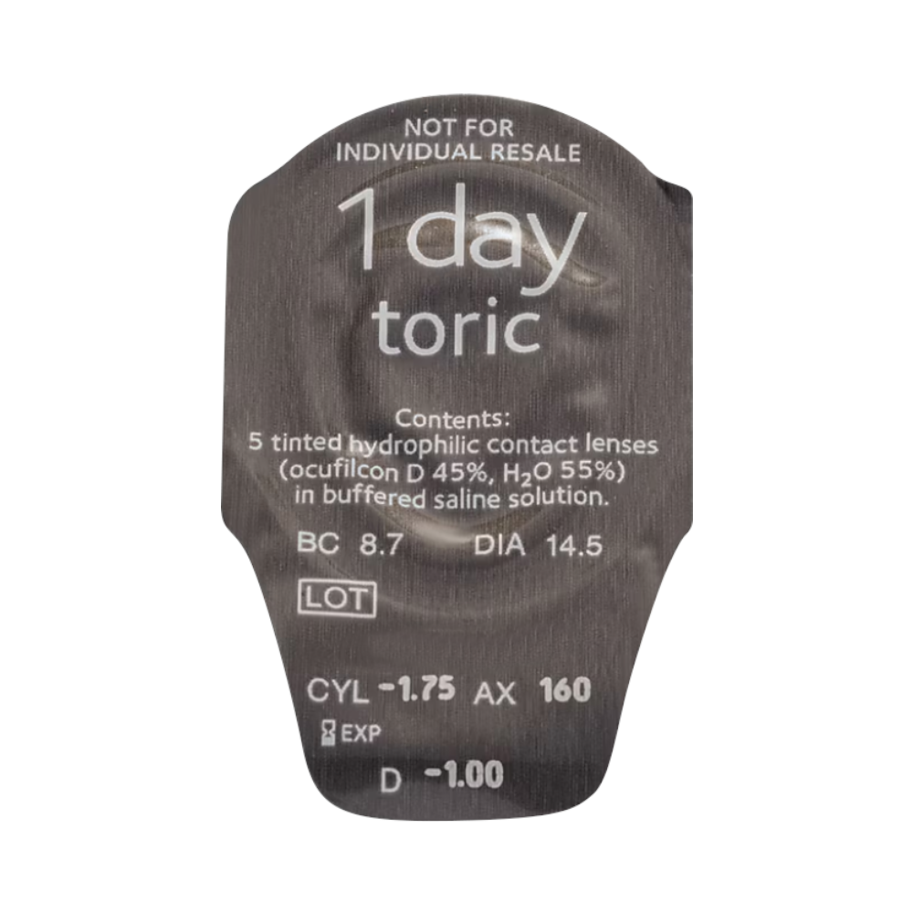Biomedics 1 day Extra toric - 90 daily lenses