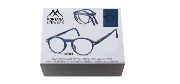 Montana Eyewear Occhiali da lettura pieghevoli Clever blu BOX66B