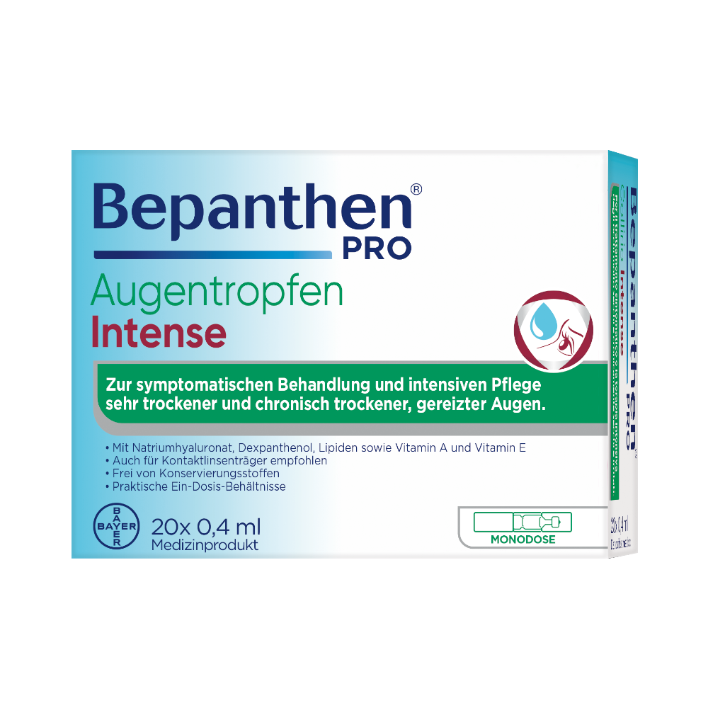 Bepanthen PRO Augentropfen Intense - 20x04ml Ampullen 