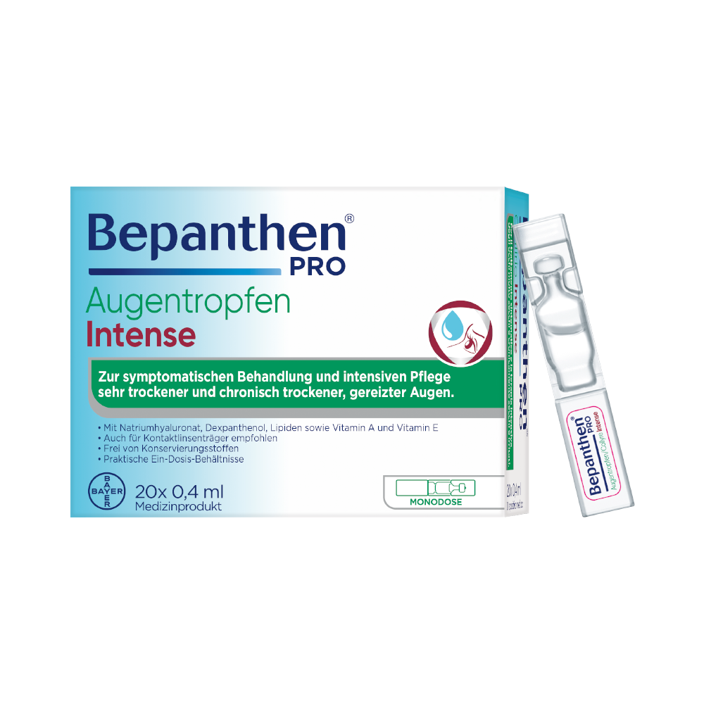 Bepanthen PRO Augentropfen Intense - 20x04ml Ampullen 
