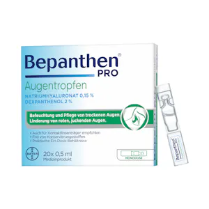 Bepanthen PRO Augentropfen - 20x0.5ml Ampullen - Augenpflege | Lensvision.de Bepanthen PRO Augentropfen - 20x0.5ml Ampullen - Augenpflege | Lensvision.de