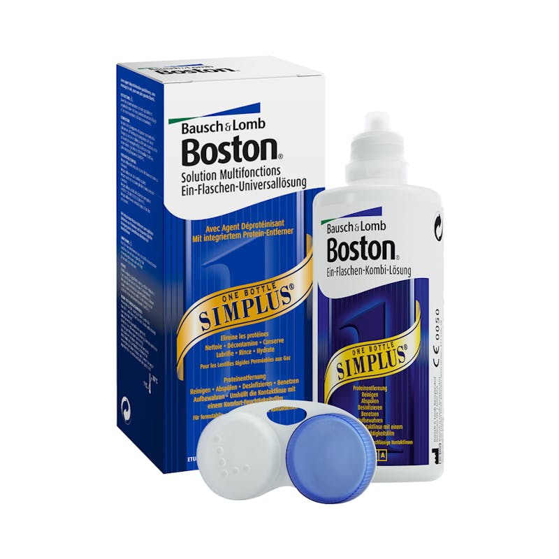 Boston SIMPLUS - 120ml + étui pour lentilles