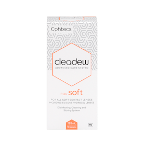 cleadew Soft - 128ml + 10 tablets + lens case