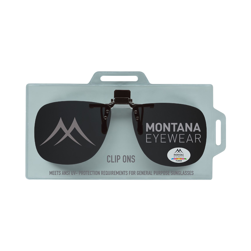Montana Eyewear - Polarized Clip-ons - Fit-overs Black 1969A